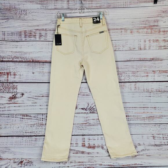 Joe's The Og Straight Ankle Jeans Cream Size 24 Pants Neutral Earthy Minimal NWT - Picture 4 of 16
